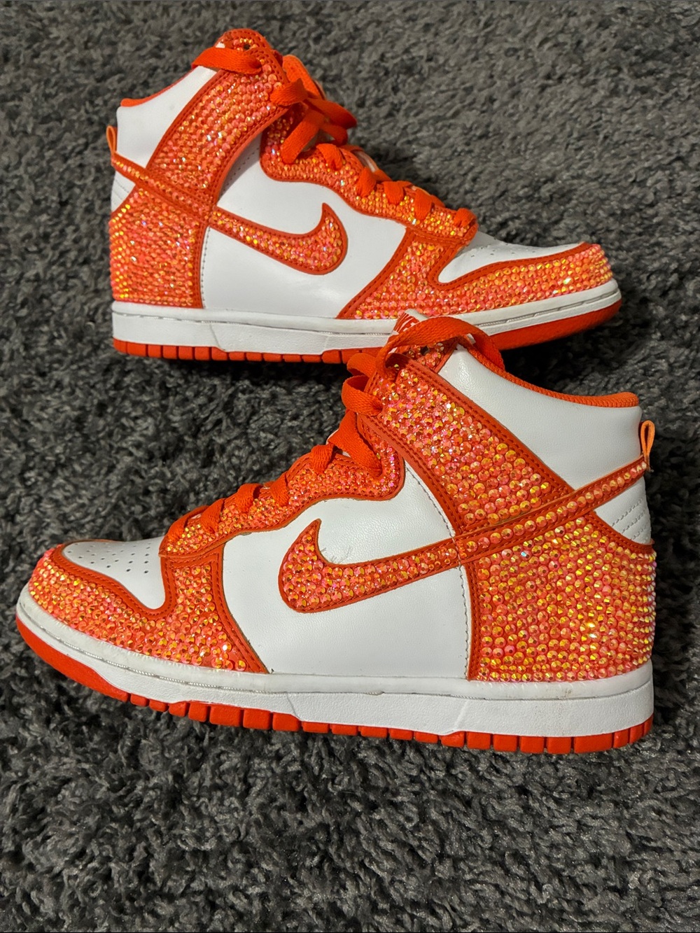 Nike dunk high rhinestone